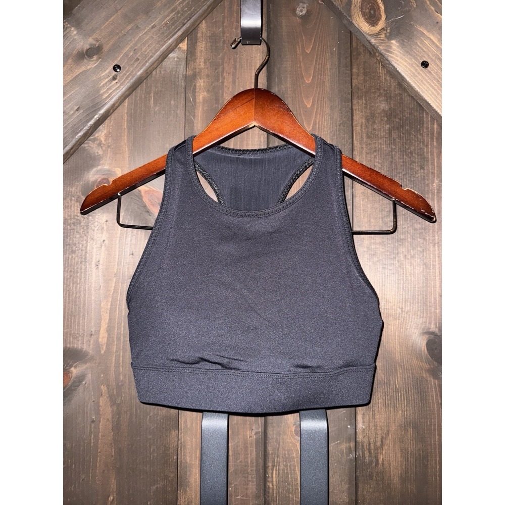 Fabletics Sports Bra Black Athletic Support Measurements In Pics No Size Tag